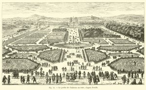 Le jardin des Tuileries en 1680; d
