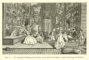 Le magasin de tableaux de Gersaint, sur le pont Notre-Dame, d