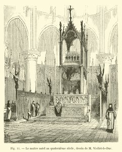 Le maître autel au quatorzième siècle - French School