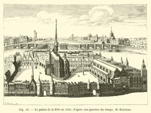 Le palais de la Cité en 1660, d