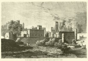 Le palais impérial à Gondar - French School