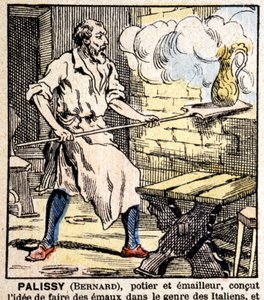 Le potier émailleur Bernard Palissy - imagerie d