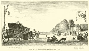 Le quai des Tuileries en 1760 - French School
