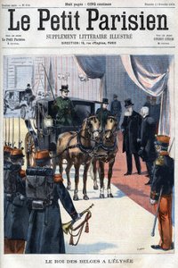 Le roi des Belges Léopold II reçu à l