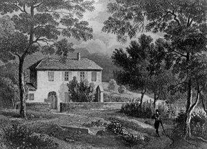 Les Charmettes Maison de Madame de Warens (1699-1762) près de Chambéry, où Rousseau (1712-78) a séjourné - French School