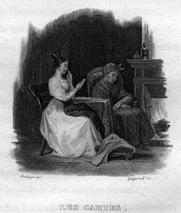 Les cartes Chanson de Béranger dans "Œuvres complètes" (1834) de Pierre Jean de Béranger (1780-1857), poète et chansonnier français. - French School