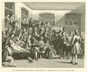 Les convulsionnaires du cimetière Saint-Médard - French School