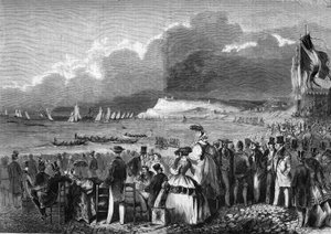 Les régates du Havre en 1857. - French School