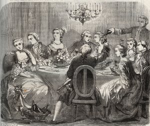 Libertinage : Christian VII (1749-1808), roi de Danemark et de Norvège, lors d