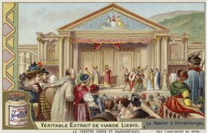 Carte Liebig représentant la Passion d