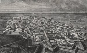 Ville de Lille dans le Nord de la France - gravure dans "La France illustrée : géographie, histoire, administration statistique" par V.A. Malt-Brown. 1884 - French School