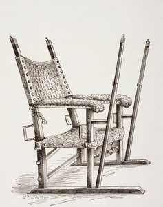 Chaise à porteurs utilisée par Charles Ier d