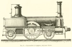 Locomotive à voyageurs, moyenne vitesse - French School