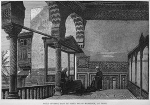 Loggia de la maison de Memlook Radnau Bey, Le Caire, de L