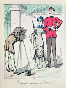 Photographe de rue à Londres, fin du XIXe siècle