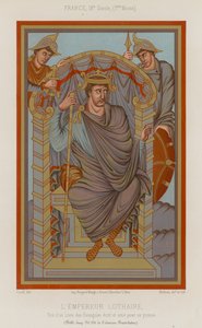 Lothaire Ier, empereur romain germanique - French School
