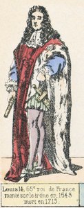 Louis XIV, 65e roi de France, monté sur le trône en 1643, mort en 1715 - French School
