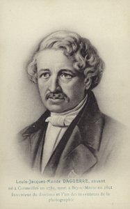 Louis Daguerre (1787-1851), pionnier français de la photographie (lithographie) - French School