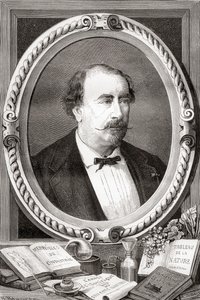 Louis Figuier, scientifique et écrivain français, de Les Merveilles de la Science, pub.1870 - French School