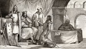 Louis II (848-79) le Bègue reçoit un serment d