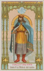 Louis II, roi carolingien de France de 877 à 879 - French School