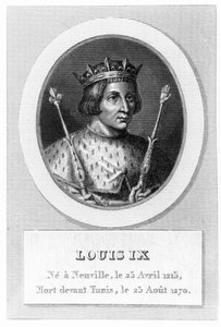 Louis IX (Saint-Louis) (gravure) - French School