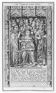 Louis IX de France (gravure) - French School