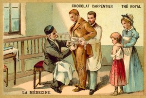Louis Pasteur inoculant un patient contre la rage à l