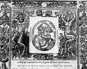 Louis VI Le Gros - dans « Portraits des rois de France » - French School