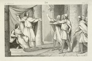 Louis V, dernier roi carolingien de Francie occidentale - French School