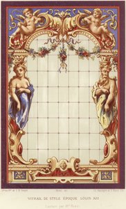 Vitrail de style Louis XIII - French School