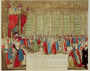 Louis XIV (1638-1715) recevant l