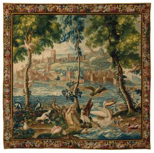 Tapisserie Louis XIV Beauvais "ports de mer", vers 1700 - French School