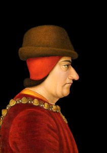 Louis XI (1423-83) Roi de France (huile sur toile) - French School
