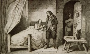 Louis XVII (1785-95) malade et emprisonné, de 