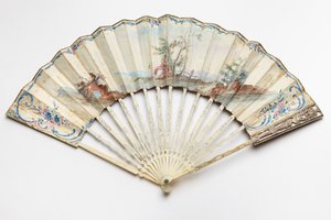 Éventail période Louis XVI, dernier quart du XVIIIe siècle - French School