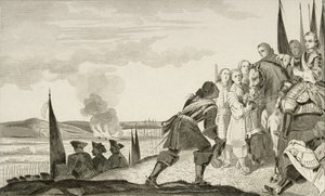 Louis XV (1710-74) à la bataille de Fontenoy en 1745, de 