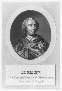 Louis XV, roi de France et de Navarre (gravure) - French School