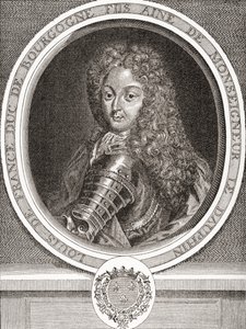 Louis de France, fils de France, duc de Bourgogne, 1682-1712. Fils aîné de Louis, Dauphin de France, connu sous le nom de Le Petit Dauphin. De Les Heures Libres publié en 1908. - French School