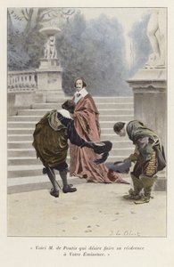 Louis de Pontis est présenté au cardinal Richelieu, XVIIe siècle - French School