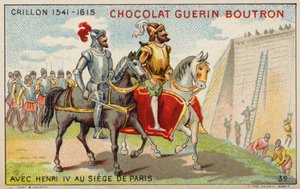 Louis des Balbes de Berton de Crillon, soldat français, avec le roi Henri IV au siège de Paris - French School