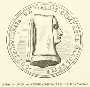 Louise de Savoie, Médaille conservée au Musée de la Monnaie - French School