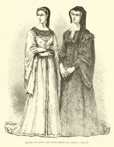 Louise de Savoie et Marguerite de Valois - French School
