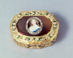Boîte à priser ovale de Louis XV, par Gabriel Gallois, Paris, 1738