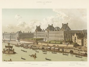 Louvre sous Louis XV, 1739 - French School