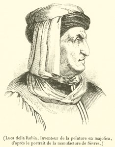 Luca della Robia, inventeur de la peinture en majolique - French School