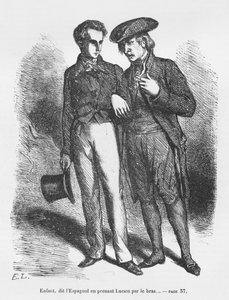 Lucien de Rubempré et Carlos Herrera, illustration de 