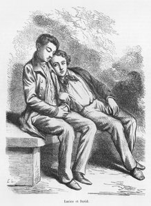 Lucien de Rubempré et David Séchard, illustration de 
