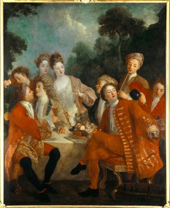 Déjeuner dans le parc des nobles lors d