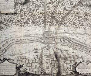 Lutetia ou le deuxième plan de Paris aux IVe et Ve siècles après J.-C., 1722 - French School